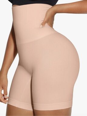 High-Waist Nude Tummy Control Shapewear Shorts by lover beauty
